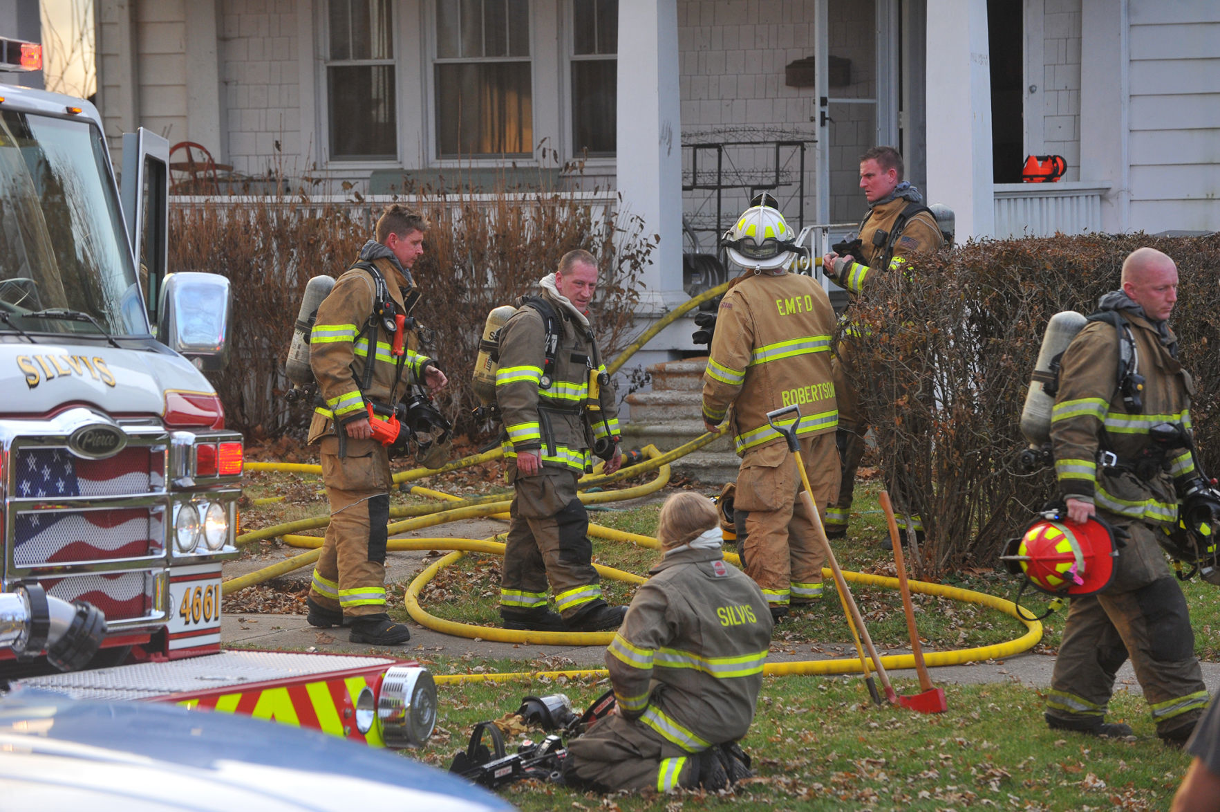 Silvis house fire on 8th street